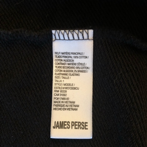 James Perse EUC zip up hooded jacket asymmetrical moto hoodie size small 1 - Picture 12 of 16